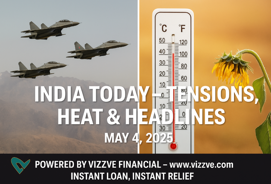 Top 5 Breaking News in India – May 4, 2025 | India-Pak Tensions, Heatwave, Horoscope & More